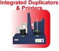 Combined duplicators and printers